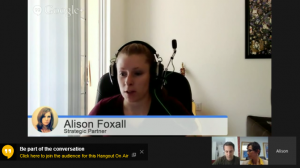 Webcast - Alison Foxall